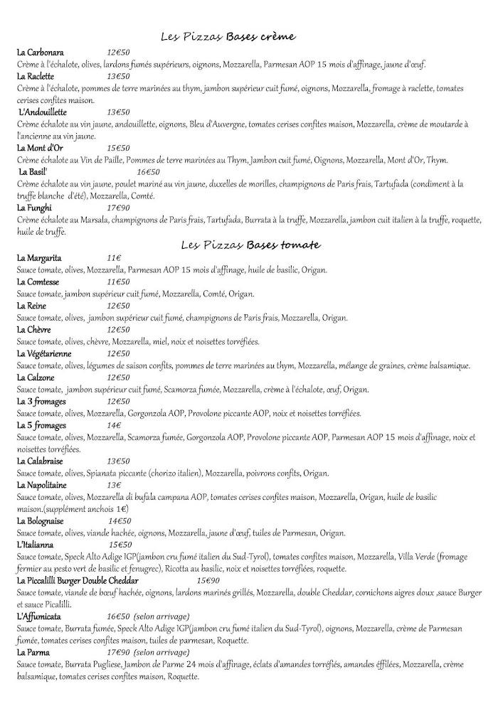 Le Basil - Menu Image 1